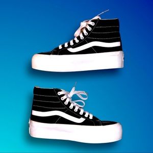 VANS SK8-HI PLATFORM *like new* Womens 6.5/Mens 5